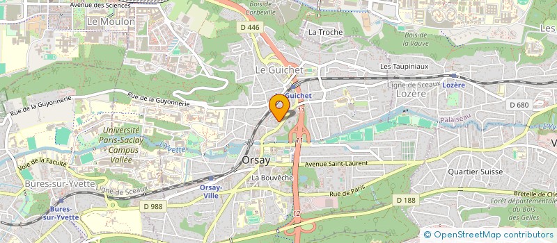 localisation de l'entreprise MONSIEUR PATRICK LEROY à ORSAY