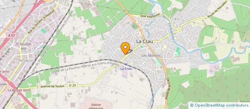 localisation de l'entreprise MONSIEUR PATRICK LESAGE à LA CRAU