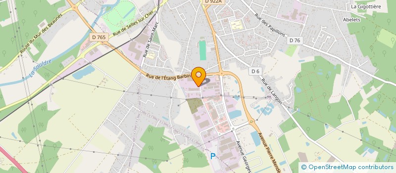 localisation de l'entreprise MONSIEUR PATRICK LESAGE à ROMORANTIN-LANTHENAY