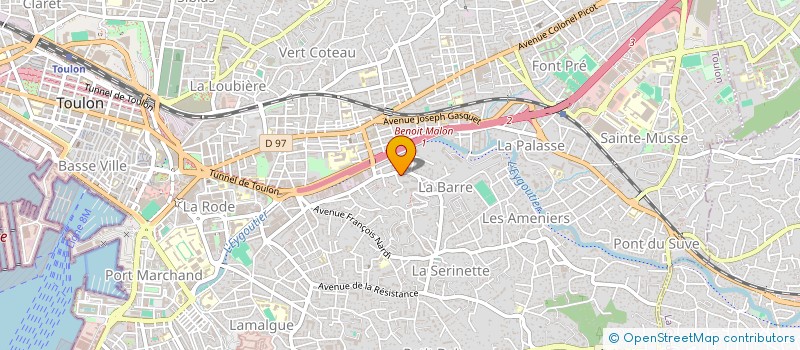 localisation de l'entreprise MONSIEUR PATRICK LESNARD  TOULON