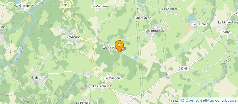 localisation de l'entreprise MONSIEUR PATRICK LESTRELIN à CROZANT
