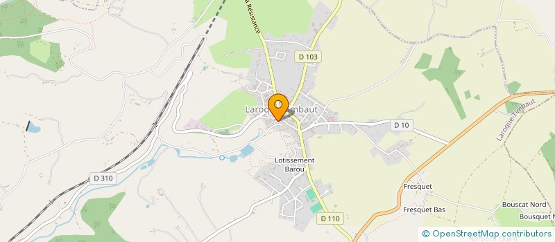 localisation de l'entreprise MONSIEUR PATRICK LESUEUR  LAROQUE-TIMBAUT