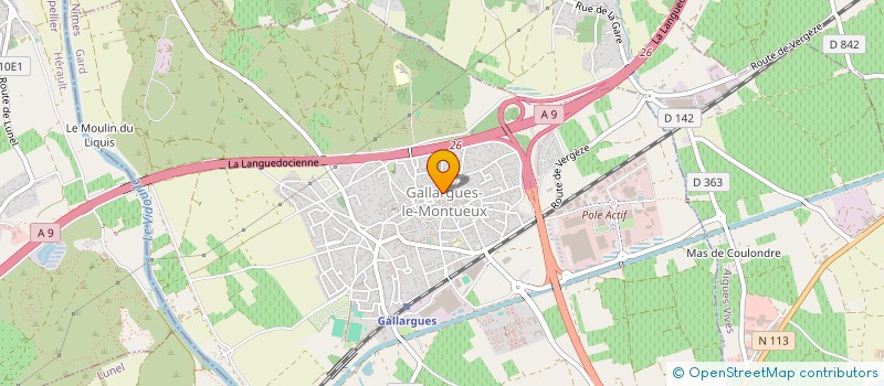 localisation de l'entreprise MONSIEUR PATRICK LETANO  GALLARGUES-LE-MONTUEUX