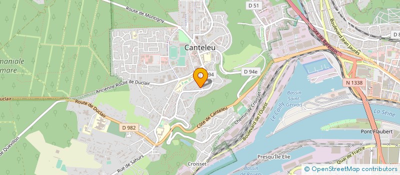 localisation de l'entreprise MONSIEUR PATRICK LETELLIER  CANTELEU