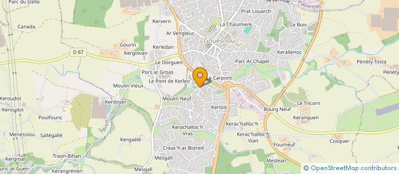 localisation de l'entreprise MONSIEUR PATRICK LETTY  GOUESNOU