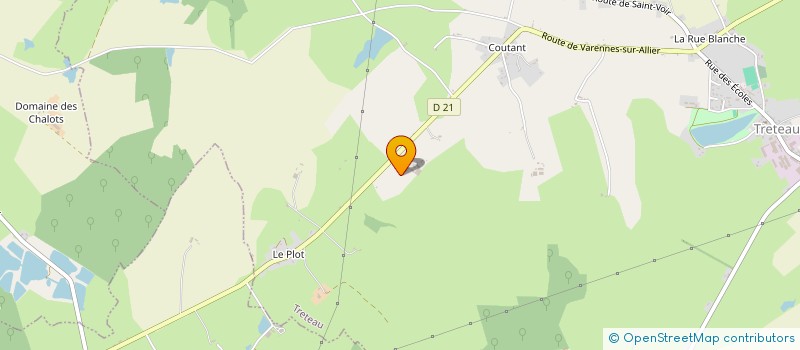 localisation de l'entreprise MONSIEUR PATRICK LEVET  TRETEAU