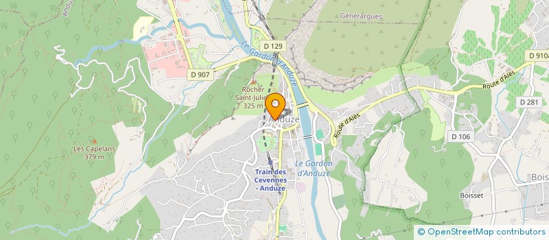 localisation de l'entreprise MONSIEUR PATRICK LOCHERON à ANDUZE
