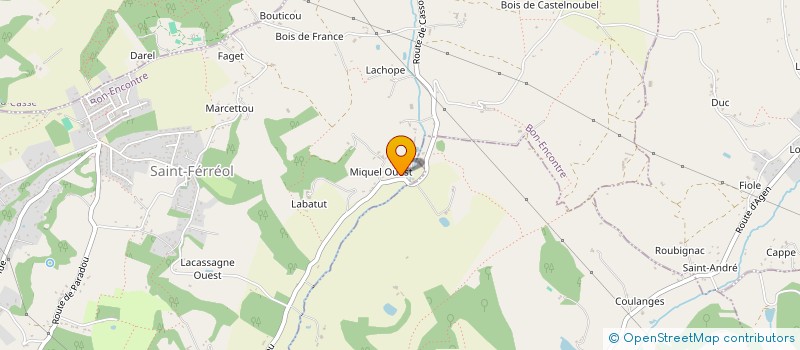 localisation de l'entreprise MONSIEUR PATRICK LODETTI à BON-ENCONTRE