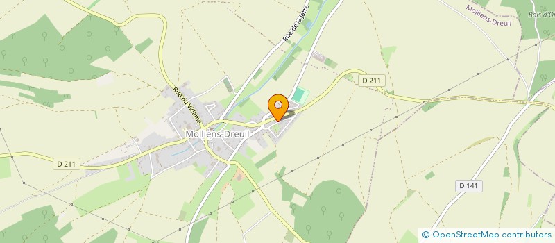 localisation de l'entreprise MONSIEUR PATRICK LONGUEMART  MOLLIENS-DREUIL