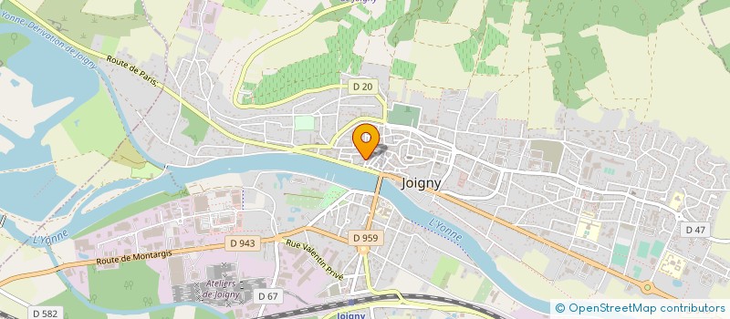 localisation de l'entreprise MONSIEUR PATRICK LONZA à JOIGNY