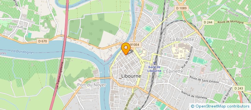 localisation de l'entreprise MONSIEUR PATRICK LOPES à LIBOURNE