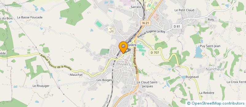 localisation de l'entreprise MONSIEUR PATRICK LOPEZ-SUAREZ  THIVIERS