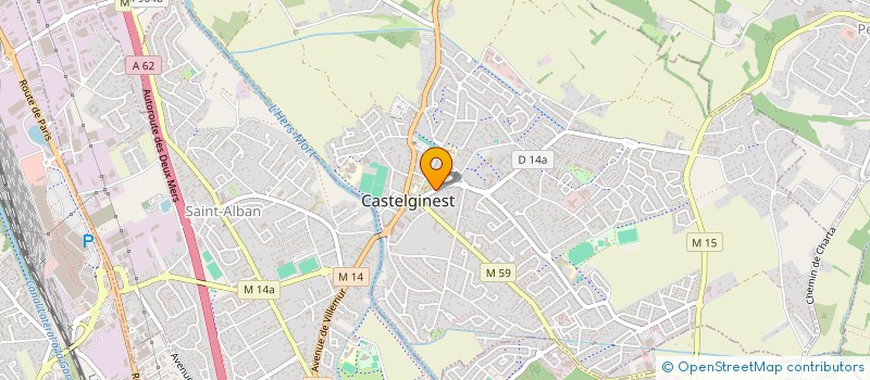 localisation de l'entreprise MONSIEUR PATRICK LOUBERSANES  CASTELGINEST