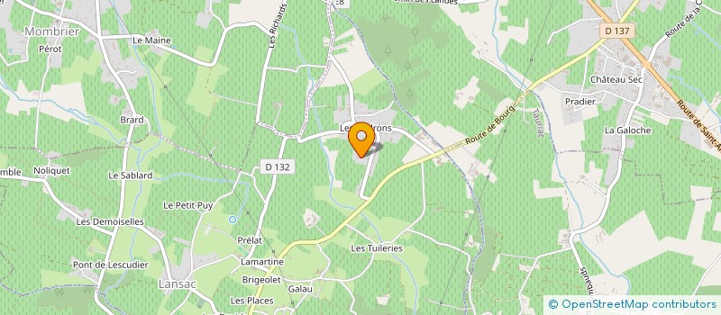 localisation de l'entreprise MONSIEUR PATRICK LOUIS AUGUST HERVIEU  LANSAC