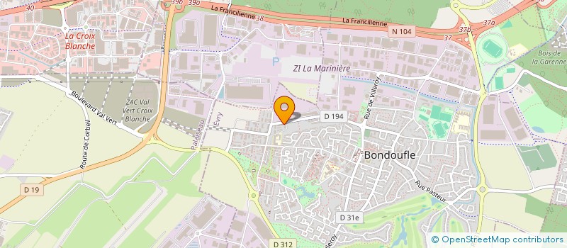 localisation de l'entreprise MONSIEUR PATRICK LUBOYA  BONDOUFLE