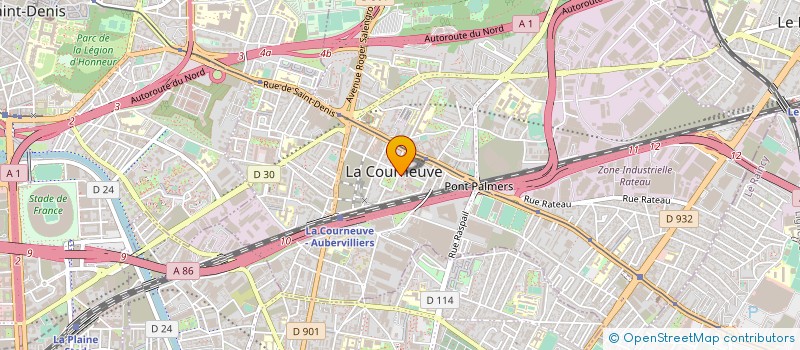 localisation de l'entreprise MONSIEUR PATRICK LUCAS à LA COURNEUVE