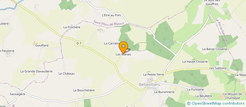 localisation de l'entreprise MONSIEUR PATRICK LUNEL à BELLAVILLIERS