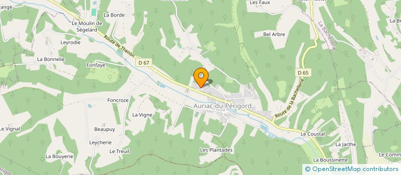 localisation de l'entreprise MONSIEUR PATRICK LUZINEAU  AURIAC-DU-PERIGORD