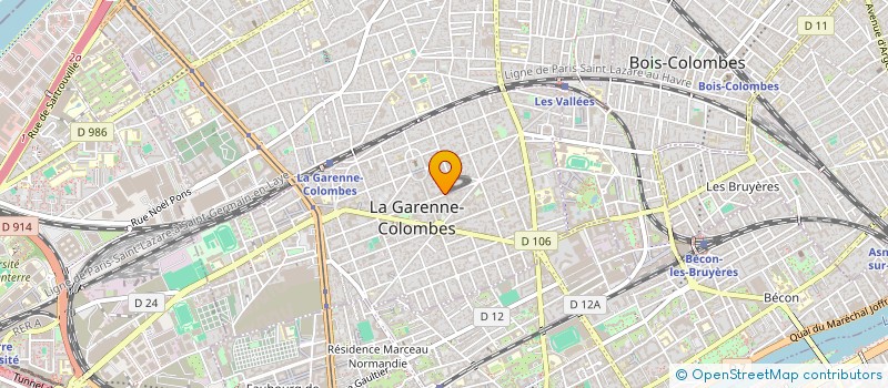 localisation de l'entreprise MONSIEUR PATRICK M'BAYE à LA GARENNE-COLOMBES