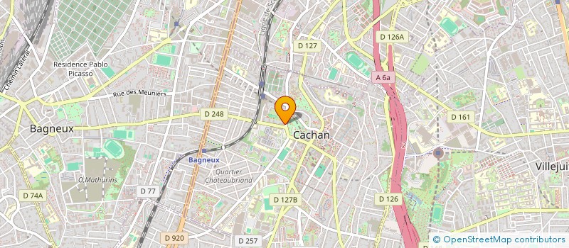 localisation de l'entreprise MONSIEUR PATRICK MACHIN  CACHAN