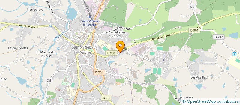 localisation de l'entreprise MONSIEUR PATRICK MAGNE  SAINT-YRIEIX-LA-PERCHE