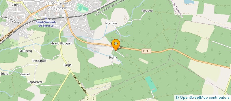 localisation de l'entreprise MONSIEUR PATRICK MAGNES  SAINT-VINCENT-DE-TYROSSE