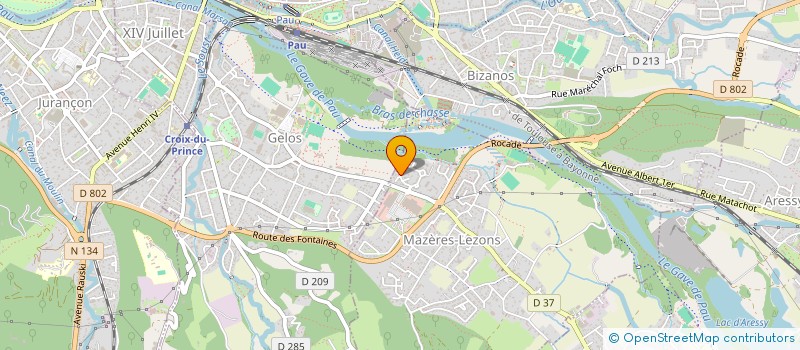 localisation de l'entreprise MONSIEUR PATRICK MAHEROU  MAZERES-LEZONS