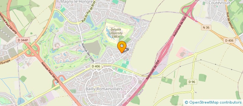 localisation de l'entreprise MONSIEUR PATRICK MAILLARD  BAILLY-ROMAINVILLIERS