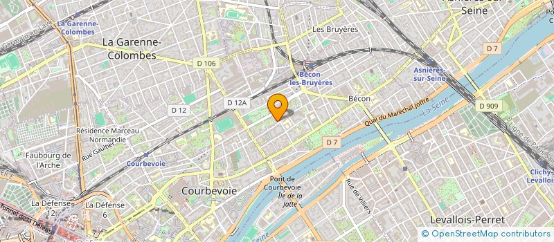 localisation de l'entreprise MONSIEUR PATRICK MAILLET à COURBEVOIE