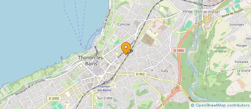 localisation de l'entreprise MONSIEUR PATRICK MALAS à THONON-LES-BAINS