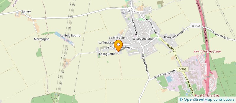 localisation de l'entreprise MONSIEUR PATRICK MALHERBE  GIDY