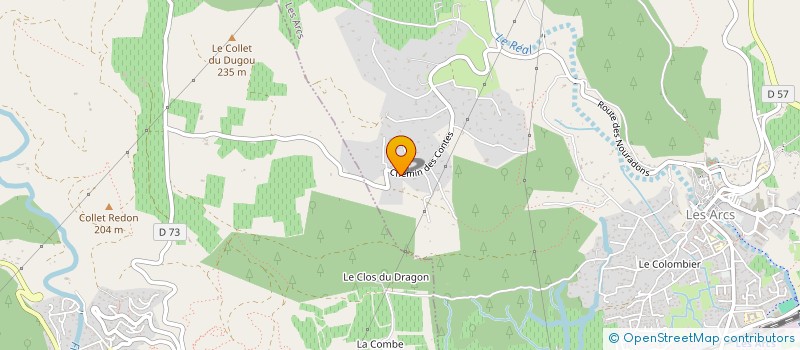 localisation de l'entreprise MONSIEUR PATRICK MANDIN  LES ARCS