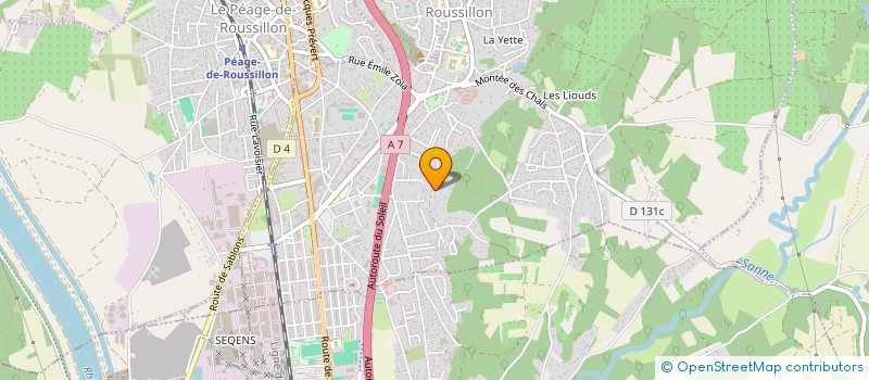 localisation de l'entreprise MONSIEUR PATRICK MANGIN  ROUSSILLON