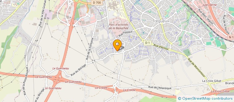 localisation de l'entreprise MONSIEUR PATRICK MARAIS à TREGUEUX