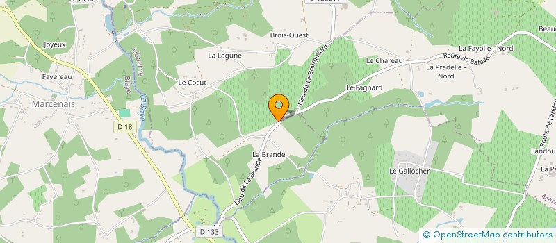 localisation de l'entreprise MONSIEUR PATRICK MARCHAND  TIZAC-DE-LAPOUYADE