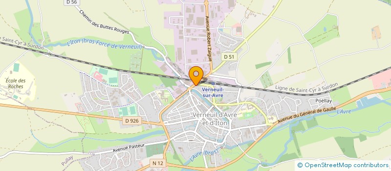 localisation de l'entreprise MONSIEUR PATRICK MARCHAND  VERNEUIL D'AVRE ET D'ITON