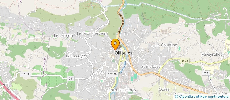 localisation de l'entreprise MONSIEUR PATRICK MAREST à OLLIOULES