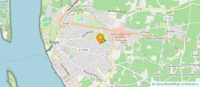 localisation de l'entreprise MONSIEUR PATRICK MARGAU DABADIE à BLAYE