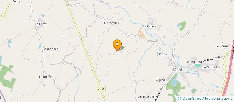 localisation de l'entreprise MONSIEUR PATRICK MARGEAULT à MOUHET