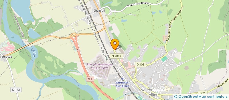 localisation de l'entreprise MONSIEUR PATRICK MARGELIDON  VARENNES-SUR-ALLIER