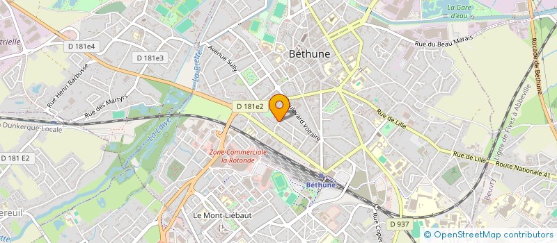 localisation de l'entreprise MONSIEUR PATRICK MARIAGE à BETHUNE