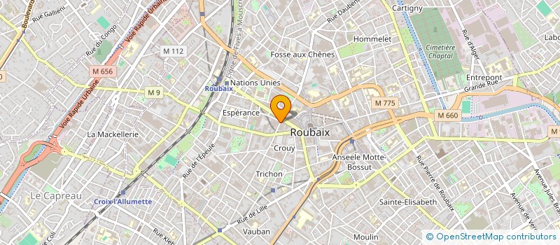 localisation de l'entreprise MONSIEUR PATRICK MARIES  ROUBAIX