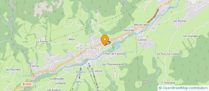 localisation de l'entreprise MONSIEUR PATRICK MARIN-LAMELLET  PRAZ-SUR-ARLY