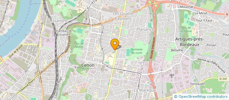 localisation de l'entreprise MONSIEUR PATRICK MARLIER à CENON