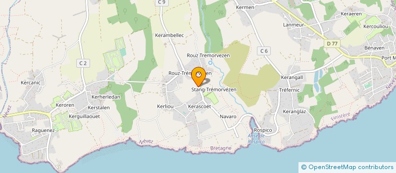 localisation de l'entreprise MONSIEUR PATRICK MARRECAU  NEVEZ