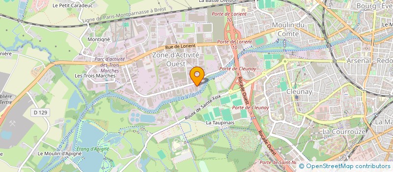 localisation de l'entreprise MONSIEUR PATRICK MARTEL  RENNES