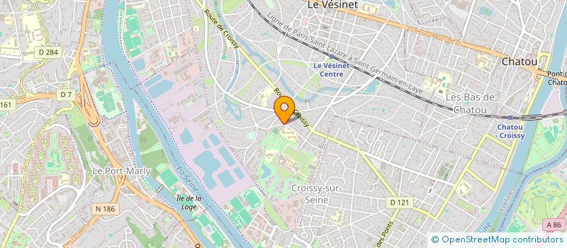 localisation de l'entreprise MONSIEUR PATRICK MARTIN à LE VESINET