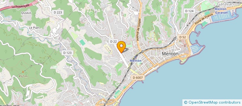 localisation de l'entreprise MONSIEUR PATRICK MARTIN  MENTON