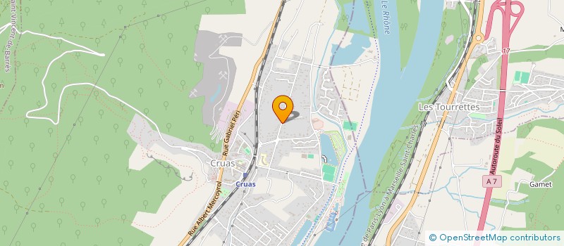 localisation de l'entreprise MONSIEUR PATRICK MARTIN  CRUAS