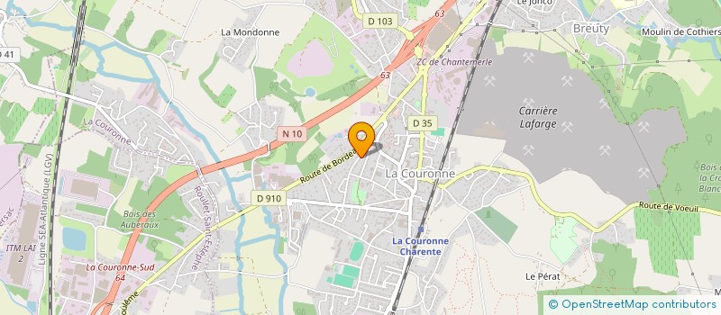 localisation de l'entreprise MONSIEUR PATRICK MARTIN  LA COURONNE